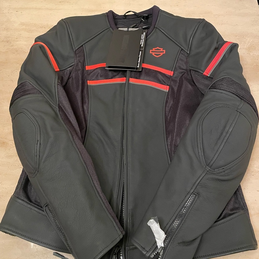 Harley-Davidson Women’s Black and Orange Jacket